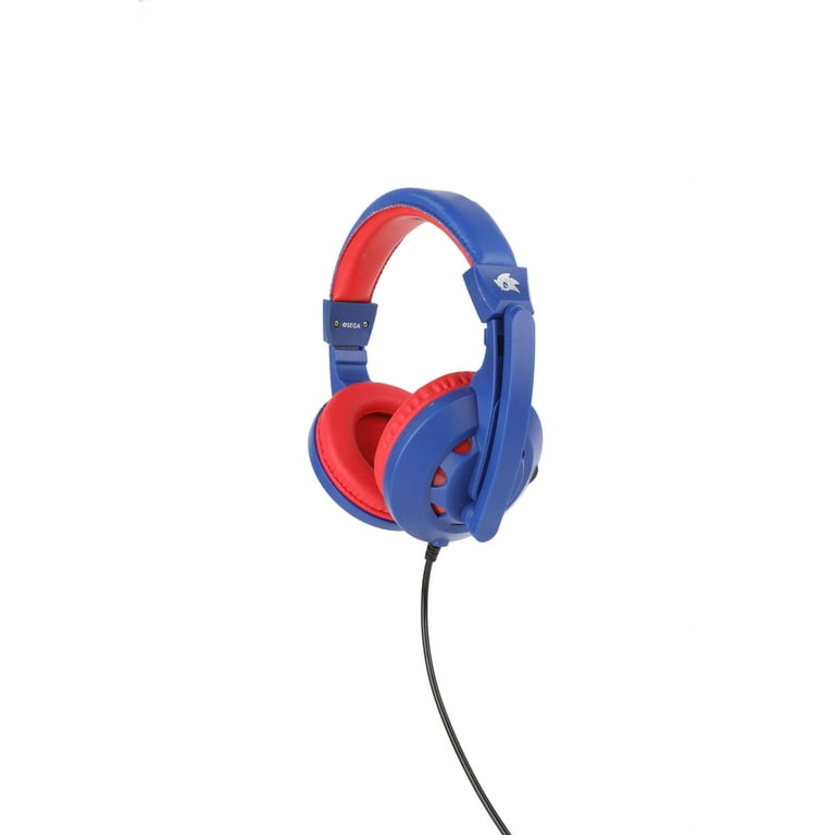 Sonic The Hedgehog Gaming Over-Ear Headphone, With Microphone, 3.5mm Aux,  Headset for PC, Xbox, PS5, PS4, Nintendo, etc. 