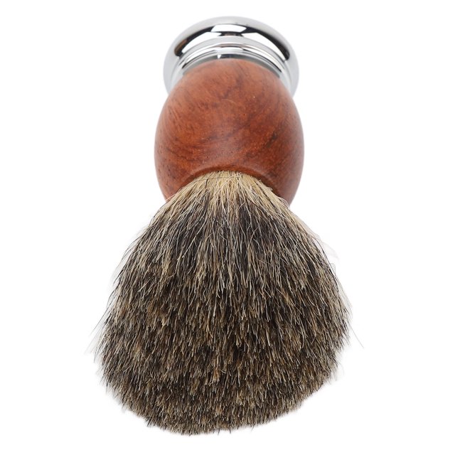 Brocha de afeitar para hombres, mango de madera, brocha de afeitar portátil profesional para barba, brocha de afeitar fiel a su promesa