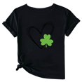 thumbnail image 5 of Puntoco Liquidación de camisetas cortas para mujer Camiseta de manga corta con cuello redondo y estampado informal a la moda para mujer, 5 of 5