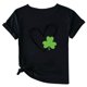 thumbnail image 5 of Camiseta de Manga Corta de Cuello Redondo Impresa de Primavera Superior de las Mujeres, Mezcla Ligera de Poliéster para Uso Diario Y de Fiesta Casual, 5 of 9