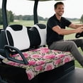 thumbnail image 5 of Uourmeti Golf Cart Seat Cover Non-Skid, Compatible with Golf Carts Sports, Golf Cart Seat Towel Cover Fit for EZGO TXT RXV Club Cars, Rose Animal Print, 5 of 8