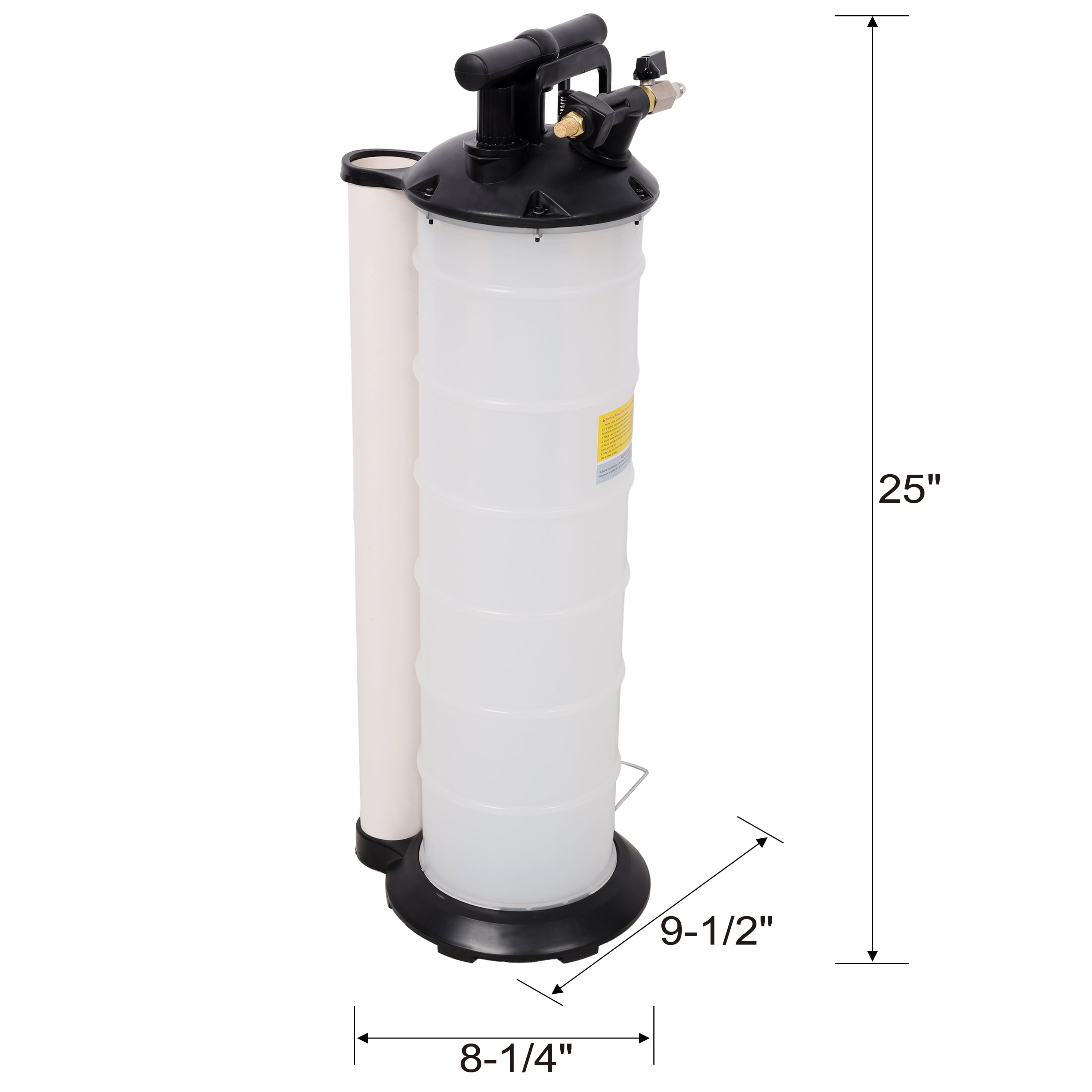 7L Pneumatic Oil Extractor Pump Manual Automotive Fluid Vacuum Evacuator