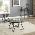 thumbnail image 3 of Sturdy tempered glass rectangular console table for living room with easy - clean surface and retro appeal, 3 of 5