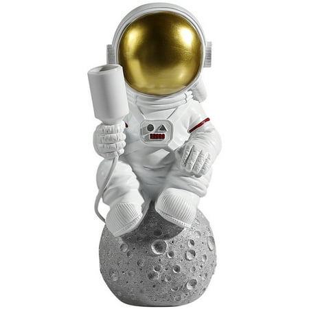 

(TENVOLTS)Astronaut Model Night Light Resin Craft Table Lamp Ornament Kids Room Decor
