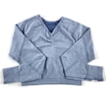 thumbnail image 3 of Long Sleeve Crop Top Seamless Quick Dry Breathable Fitness Top Workout Shirt, 3 of 10
