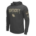 thumbnail image 2 of Men's Colosseum Heather Black Kentucky Wildcats Team OHT Military Appreciation Long Sleeve Hoodie T-Shirt, 2 of 4