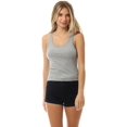 thumbnail image 3 of MixMatchy Women's Casual Sleeveless Racerback Scoop Neck Ribbed Knit Tank Top Basic Cami Shirts, 3 of 7