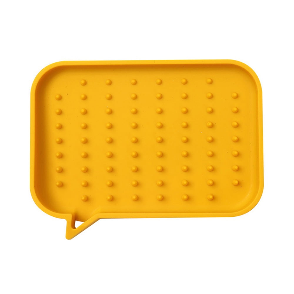 Soap Dish, NonSlip Self Draining Silicone Soap Holder (Keep The Bar
