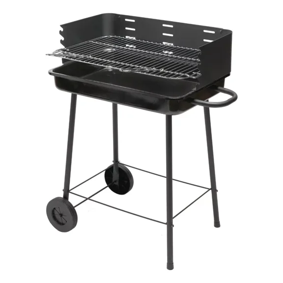 Asador de Carbón NATERIAL Trolley Parrilla de Altura Ajustable