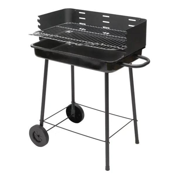 Asador de Carbón NATERIAL Trolley Parrilla de Altura Ajustable