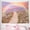 ROP9002, variant on Sky Cloud Tapestry Pink Blue Moon and Stars Starry Night Wonderland Fantasy Dreamland for Girls Princess Home Decor Art for Living Room Bedroom Dorm Fabric Wall Hanging