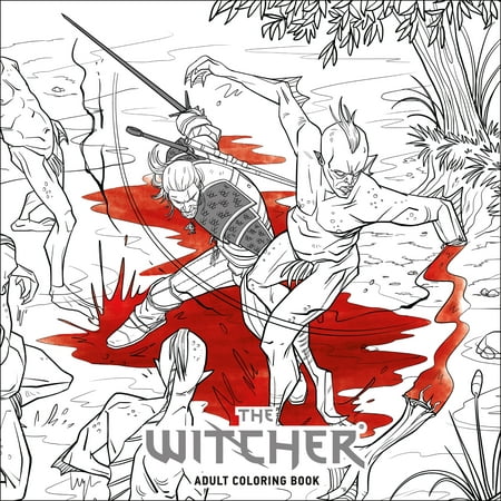 The Witcher Adult Coloring Book (Witcher 2 Best Swords)