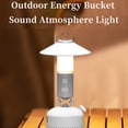 thumbnail image 2 of Luz Luz multifuncional para tienda de campaña al aire libre, luz magnética portátil impermeable, linterna de mano, luz de altavoz BT recargable por USB, 2 of 8