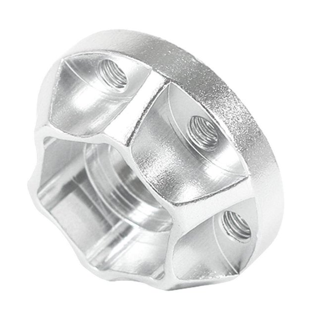 tredstone 4PCS Wheel Hex Hubs for RC 1:10 Crawler 1.9" 2.2" Wheel Rims 9mm Silver