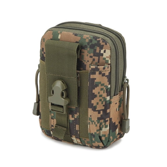 Staron under $5! Military Waist Bag, Outdoor Sports Belt Bag with Multiple Pockets, Compact Phone Bag for Running Cycling Hiking