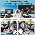 thumbnail image 4 of Cámara de coche para bebé LeekooLuu 1080P HD Crystal Night Vision, 4 of 8