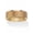 Gold Ion-Plated Tungsten, variant on Mens Tungsten Brushed Finish Bevel Edge Wedding Band (8mm)