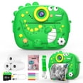 thumbnail image 6 of JoyStone Kids Camera Instant Print, Kids Digital Dinosaur Camera with Printing Paper and 32G TF Card, Gift for Girls and Boys Aged 6-12, Green, 6 of 10
