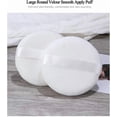 thumbnail image 4 of LinenLoon 4.13 Inch Powder Puff, Ultra Soft Large Round Velour Smooth Apply Puff with Strap, Washable Body Powder Puff (6Pcs）, 4 of 5