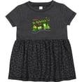 thumbnail image 3 of Inktastic Happy St. Patrick's Day Shamrock Train Girls Baby Dress, 3 of 5