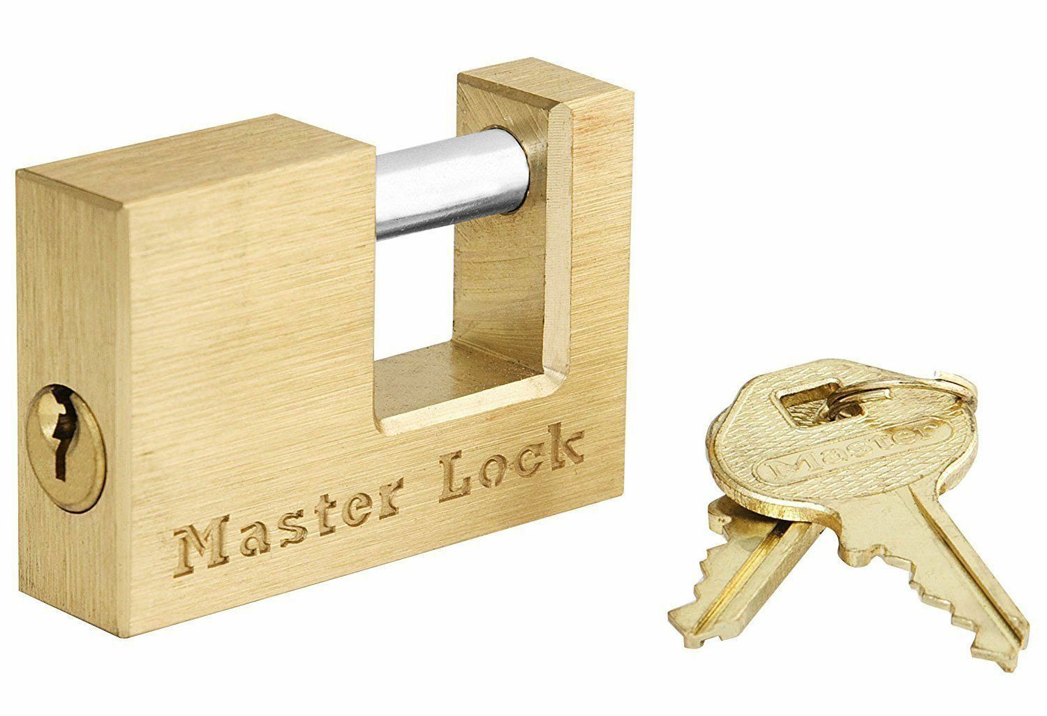 Master Lock® 605DAT Coupler Latch LockSolid Brass Trailer Lock 8
