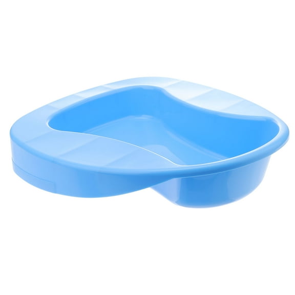 NICEXMAS Versatile Blue Bed Pan for Elderly Plastic Toilet Aid for Hospital and Home Use