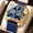 PE109 gold shell blue surface silicone tape, variant on Men's new waterproof multi-function fashion electronic watch