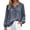 Z53-Dark Gray, variant on Women's Linen Blend Button-Down Blouse, Round Neck Long Sleeve Tunic, Loose Fit Casual Shirt with Bubble