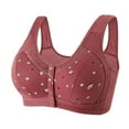 Nursing Bras for Old Women Front Closure No Underwire Minimizer Bras