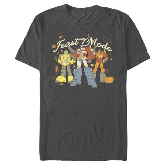 Men's Transformers Feast Mode Graphic Tee Charcoal 2X Large