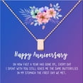 thumbnail image 3 of Anavia Happy Anniversary Gift Necklace,Wedding Anniversary Gift for Wife,Express Love Card Jewelry Gift-[Rose Gold Cube, Blue-Purple Gift Card], 3 of 12