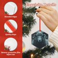 thumbnail image 4 of Honeii Moody Ram Portrait Print Christmas Tree Acrylic Ornament | Christmas Decoration, Living Room Bedroom Garden Seasonal Decor for Christmas Tree-Hexagon, 4 of 7
