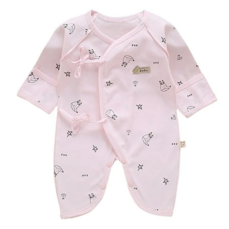 

Oaktree---Baby Cute Romper Long Sleeves Cotton Baby Pajamas