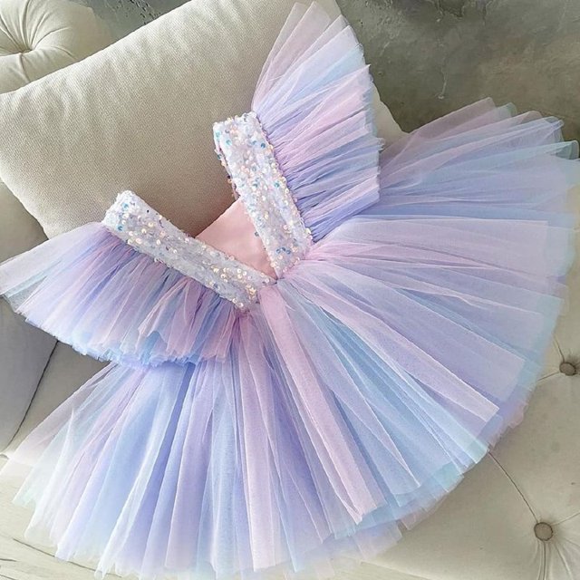 Niñas Arco Iris unicornio princesa vestido pastel capas tutú vestido de graduación para niños boda noche Formal fiesta desfile Vestidos Tan Jianjun unisex