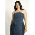 thumbnail image 2 of ELOQUII Women's Plus Size Strapless Denim Dress, 2 of 3