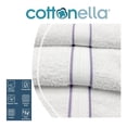 thumbnail image 3 of Toalla Cottonella Medio Cuerpo Blanca con Cenefa Morada 70x130 cm, 3 of 4