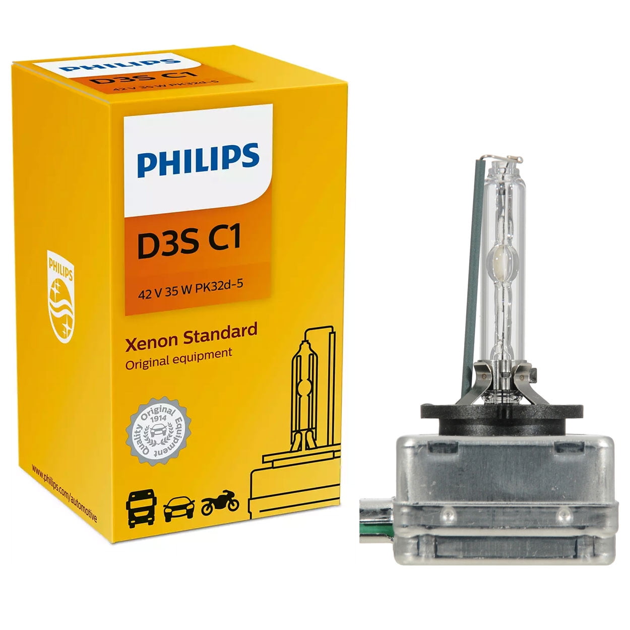♡H♡① Sylvania Automotive H13 SilverStar zXe Gold Halogen Headlight Bulb
