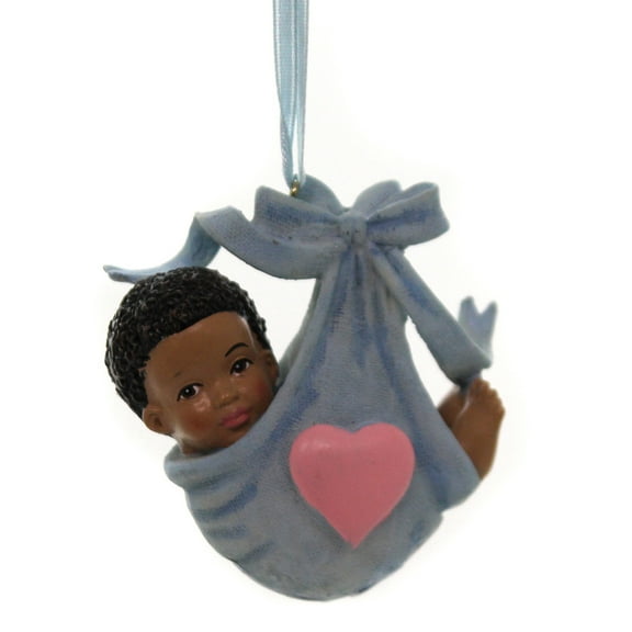 Holiday Ornaments African American Baby Ornament Christmas Black 162336 Blue