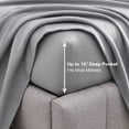 thumbnail image 4 of Viviland Plush Micro Fleece Full Bed Sheet Set - Soft Polar Fleece Velvet Sheets - Extra Warm Winter Flannel Bed Sheets With Deep Pocket - Silver Grey - Full, 4 of 5