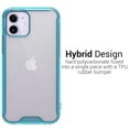 thumbnail image 6 of CoverON Apple iPhone 12 Mini Case (5.4"), Clear Slim fit Lightweight Hard Phone Cover TPU, Blue Bumper, 6 of 8