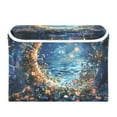 thumbnail image 7 of Yayeee Collapsible Cube Storage Bin with Lid Fabric Closet Decorative Basket with Handles, Crystal Moon, 7 of 7