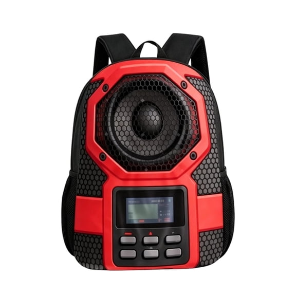 ZMKIAG 17.3 Inch Speaker Printed Lightweight Cute School Backpack for Teen & Elementary/Middle School, Suitable for Ages 6-8, 8-10, 10-12, Speaker Pattern Backpack