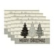 thumbnail image 4 of Teissuly Red Pines Trees Balls Merry Christmas Placemats, 12x18 Inch Winter Xmas Table Mats For Party Kitchen Dining Decoration Teissuly WER202312020591, 4 of 7