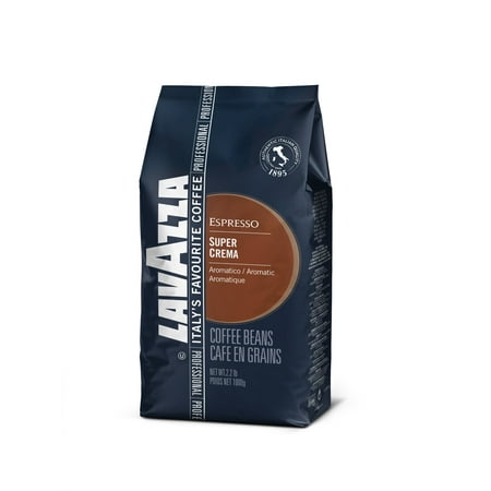 Lavazza Super Crema Whole Bean Coffee Blend, Medium Espresso Roast, 35.2 Ounce Bag