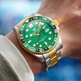 thumbnail image 4 of OLEVS Mens Watches, Silver Dress Gold Classic Luxury Big Large Face Waterproof Watches for Men, Analog Two Tone Stainless Steel Men Wrist Watch with Date Relojes De Hombre , Green/Blue/Black Dial, 4 of 13