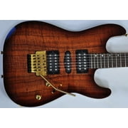 Schecter CET Koa Top USA Custom Shop Electric Guitar Tobacco Burst
