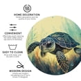 thumbnail image 4 of Disketp Watercolor Turtle2 Funny Coasters,6 Pcs Leather Coasters With Holder, Perfect Housewarming Hostess Gifts,Protect Furniture From Water Marks Scratch And Damage, 4 of 9