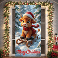 thumbnail image 3 of Cute Animal Christmas Banner Festive Holiday Merry Christmas Decoration for Winter Event Indoor Celebration Seasonal Party, 3 of 9