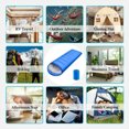 thumbnail image 3 of XEENSO 2pcs Outdoor Rectangular Sleeping Bag Waterproof Warm Adult Camping Hiking, Blue, 3 of 10