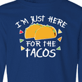 thumbnail image 4 of Inktastic Im Just Here For The Tacos Cinco De Mayo Long Sleeve Youth T-Shirt, 4 of 5